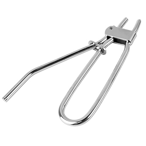 QWljTpl Bremsschlauch Klemme, 1.2 cm Öffnung Flüssigkeitsschlauch-Klemmwerkzeug, Einstellbares Klemmwerkzeug, für Die Flüssigkeitsleitung aus Stahl Roller ATVs (Silber)