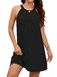StylSense Strandkleid Damen Sommerkleid Leicht Bikini Cover Up Strandponcho Bademode Kleider Casual Trägerkleid