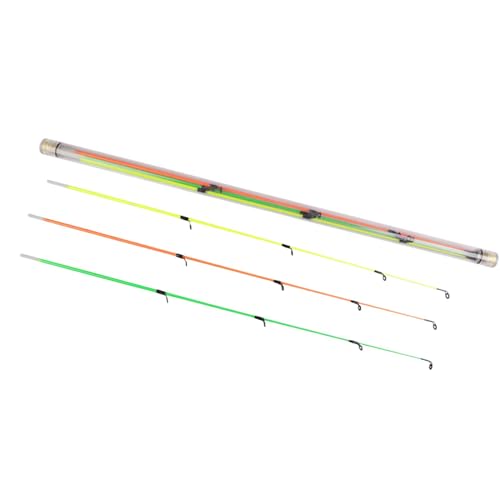 harayaa 3-teiliges Feeder-Angelruten-Feeder-Angelruten-Spitzen-Reise-Angel-Refit-Angelruten-Jigging-Angelruten aus Carbon/Fiberglas mit Flexibler Spitze, 3 Stücke 7147 Fiberglas