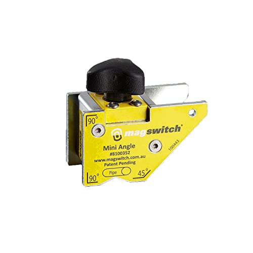 Magswitch Mini Winkel Schweißmagnet – Schweißmagnet Winkel Verstellbar – Schweißwerkzeuge in der Metallherstellung – Schweißmagnet Stark – Schweißmagnet Schaltbar On Off - 36 Kg Haltekraft