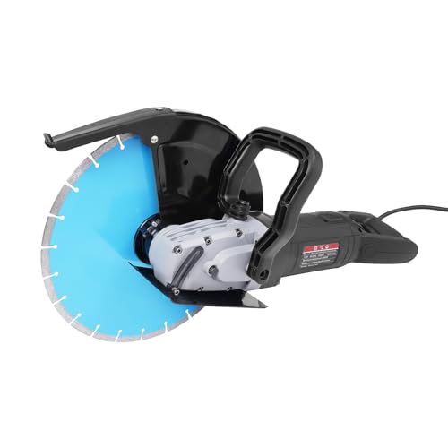 3000W Elektrische Betonsäge, 3800rpm Schneidekreissäge mit Spritzschutz Klinge Max. Schnitttiefe 135mm Max. Last Leistung 5800W für Fabriken Werkstätten Häuser Holzindustrie
