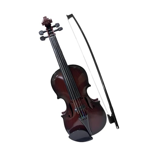 Solinder Violine Simulierte Violine Musik Praxis Geige Set für Anfänger Musikinstrument Exquisite Verarbeitung Leistung Bühne Geschenke Einstellbare Saiten