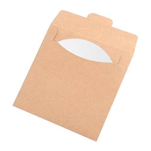 ABOOFAN 30Stücke CD Umschläge Pack Beschriftbare Papierhüllen für DVDs Langlebiges Kraftpapier für Aufbewahrung und Versand zu Verwenden