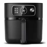 Philips Airfryer Combi 7000 Serie XXL - 8,3 l (2 kg), 22-in-1-Heißluftfritteuse, WiFi-Verbindung, 99% weniger Fettzugabe mit Rapid CombiAir, HomeID App, Schwarz (HD9876/90)