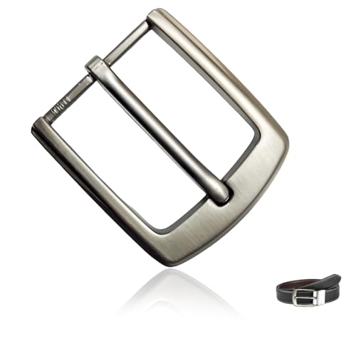 Gürtelschnalle 40mm Gürtelschnallen zum Wechseln Gürtel Schnalle Belt Buckle Zinklegierung Einzackige Quadratische Klassische Gürtelschnalle Ersatzschnalle Vintage Gürtel Zubehör für Herren Damen