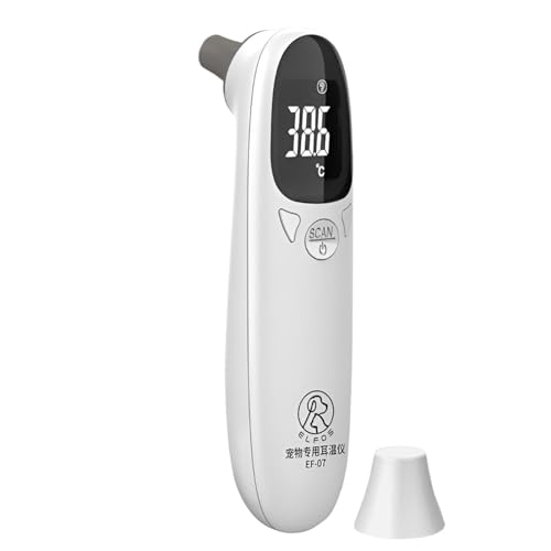 Haustier-Thermometer Für Hunde, Katzen-Ohrthermometer – Veterinärtechnischer Bedarf | Welpenthermometer, Fiebererkennungsgerät Für Hunde