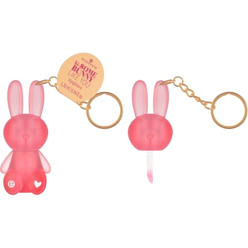 essence SOMEBUNNY LIKE YOU lipgloss, Nr. 01, Pink, glänzend, schimmernd, vegan, ohne Parabene, ohne Mikroplastikpartikel, Nanopartikel frei, 1er Pack (1.38ml)