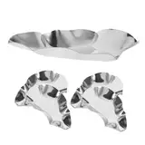 Cabilock 5 Stück Austernteller Aus Edelstahl Zum Grillen Von Austernschalen, Küche, Metall, Austernschale, Austerngrillpfanne Für Muscheln, Jakobsmuscheln, Meeresfrüchte