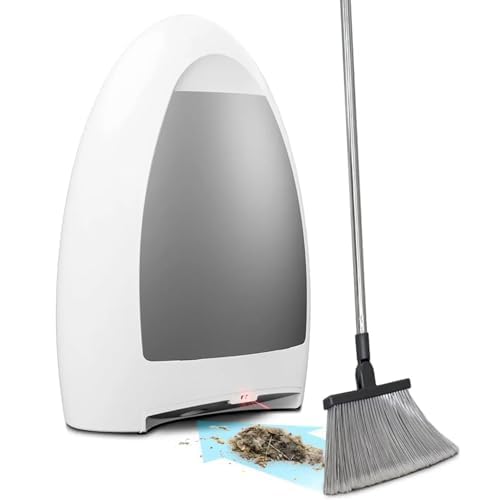 Automatische Kehrschaufel Berührungslos 1000W Drahtschaufel mit automatischen Sensoren, große Staubbox 3,6 Liter für Salons, Tierhaare, Futter und Schmutz