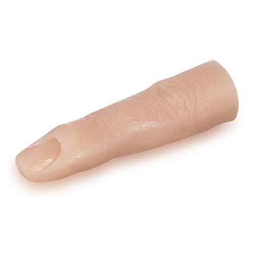 SHERCHPRY Nagelkunst Übungsfinger aus Silikon Flexibles Fingermodell für Maniküre Training Realistische für Anfänger und Profis Hautfarbe