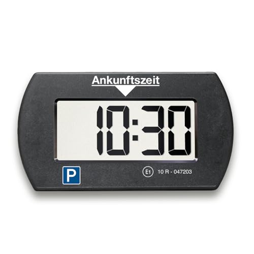 Needit elektronische Parkscheibe Park Mini I automatische Parkscheibe elektrisch mit Zulassung vom Kraftfahrt-Bundesamt I Digitale Parkuhr mit 2 Displays I maximale Funktion in minimalem Format