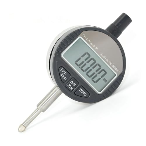 Mikrometer, 0,001 mm elektronischer Mikrometer 0,00005 Zoll digitale Messuhr 0,001 mm 0-12,7 mm/1 Zoll Testindikatoren elektronisches Anzeigemessgerät(0.001mm)