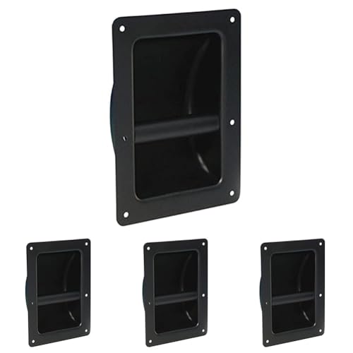 Adam Hall Hardware 3402 Schalengriff Stahl schwarz (Packung mit 4)