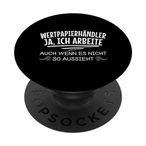 Wertpapierhändler Handel mit Wertpapieren Arbeiter PopSockets mit austauschbarem PopGrip