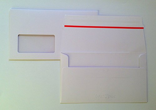 10 Stk. Versandhüllen aus Vollpappe GD2 250 g mit Fenster (45x90) haftklebend mit Einstecktasche für CD-ROM 125 x 220 mm