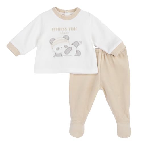 Chicco, Coprifasce e ghettina in ciniglia, Baby - Unisex, Beigefarben (3), 0M, Entworfen in Italien
