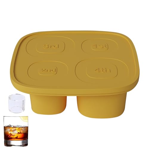 Eisschale für Tasse, Tasse Eisform,Neuheit Eisform | 4-Cavity hohl Silikonform mit Deckel, Küchengadget, der Behälter für Tasse 30oz-40oz herstellt