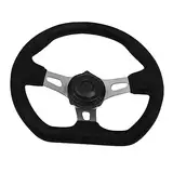 Cabilock 1 Stück PU Go Kart Universelles Sportlenkrad mit Einfachem Einbau Robustem Design und Hohem Grip für Auto und Kart Enthusiasten