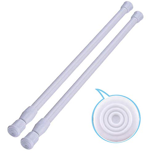 2 St¨¹ck kleine Spannstangen 30-50cm Gardinenstangen in ausziehbarer Breite, Federstange f¨¹r K¨¹chenutensilien, Schrank und Schrank, passt in die R?ume zum Aufstehen
