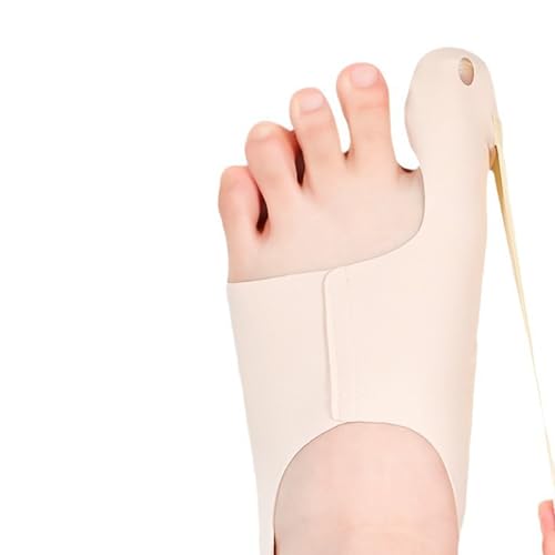 Aomhrek 1 Paar Ergonomisches Hallux Valgus Korrektur, Wissenschaftlich Proportionierte Stoffe Zehenspreizer Hallux Valgus, Täglicher Gebrauch Hallux Valgus Schiene Unisex (1, Hautfarbe, M)