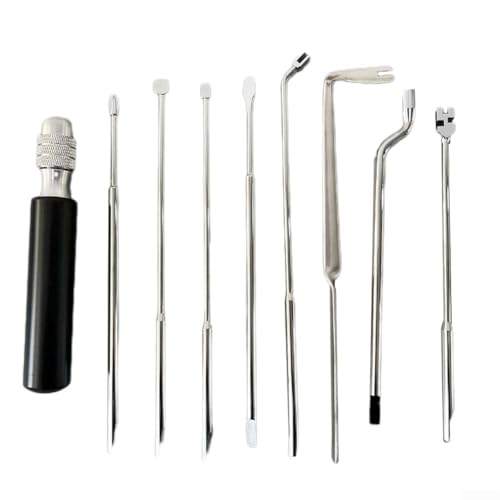 SPORTARC Klavier-Stimmwerkzeug-Set, Klavier-Stimmwerkzeug-Set, wesentliche Werkzeuge für Klavierstimmung und Wartung, Stimmschlüssel (9-teilig)