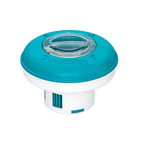 Bestway | Flowclear™ Dosierschwimmer Blau Weiß | 16 cm Ø | Poolwasser sauber und kristallklar
