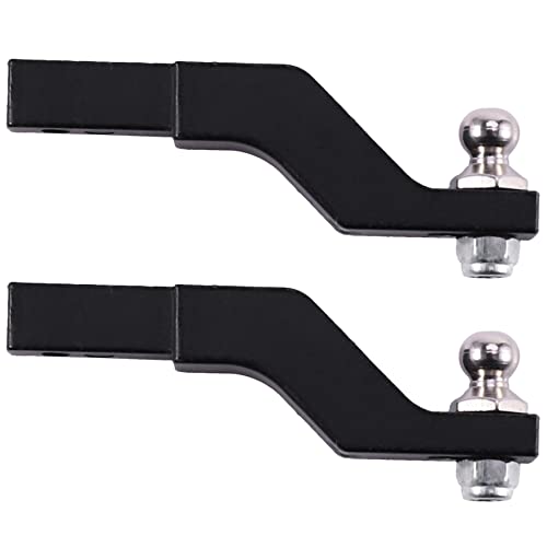 Benssey 2X RC Auto Metall Anhänger Haken Drop Hitch Empfänger für 1/10 RC Crawler TRX4-4 Heck Stoß Stange Haken Upgrade Teile
