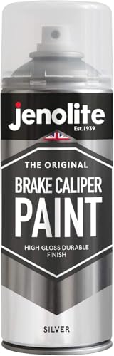 JENOLITE- Bremssattellack Silber. Bremssattelfarbe. Hitzefester Thermolack für Bremsklötze am Auto bis 300°C. Inhalt: 400ml