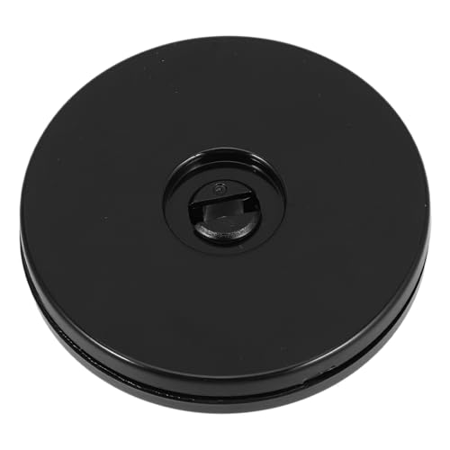 TOPBATHY Tisch Drehteller Basis küchen drehteller Spinning Display Ständer rotierende Gewürzschale Mini-Plattenspieler drehbarer Sockel zur Präsentation Spinnspeicher-Organizer Acryl Black