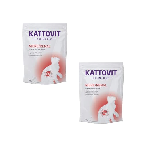 Kattovit - NIERE/RENAL - Trockenfutter für Katzen bei Niereninsuffizienz - Doppelpack - 2 x 400g