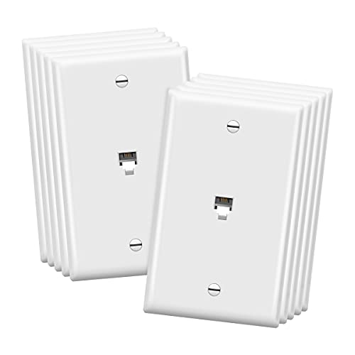 Telefonbuchse mit Wandplatte für RJ11 Stecker