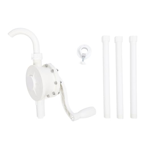 Handpumpe Fasspumpe Kurbelpumpe PPS Industrielle Handölfasspumpe aus Kunststoff Trommeldrehhandpumpe 70 U/min für Bootsfahrzeuge