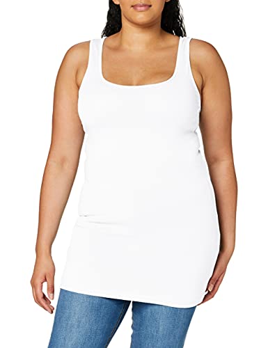 VERO MODA Damen Tank Top VMMaxi My Soft Long Basic Damentop 10185110 Bright White XXL