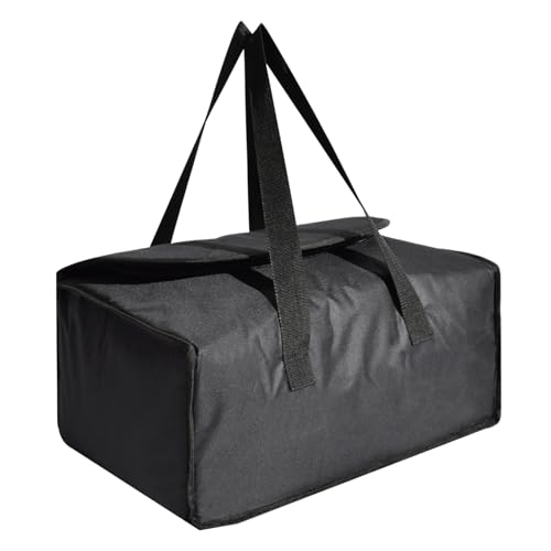 Isolierte Lebensmittel-Lieferungstasche | Thermotaschen Für Lebensmittel Mit Reißverschluss | Faltbarer Einkaufsträger Mit Langlebiger Leistung Wiederverwendbarer Behälter Für Catering Service Und Out