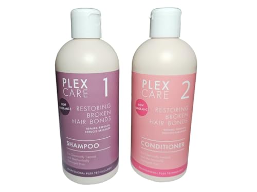 Bizzico Plex Care Nr. 1 und Nr. 2 Professionelle Technologie, Set aus Shampoo und Conditioner, zur Wiederherstellung von geschädigtem Haar, 2 x 300 ml