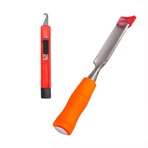 LGEGE Golf Grip Remover Tool Kits - Golf Grip Tape Stripper with Golf Club Grip Removal Hook Knife, Repair Kit for Repping Graphit/Steel Shaft