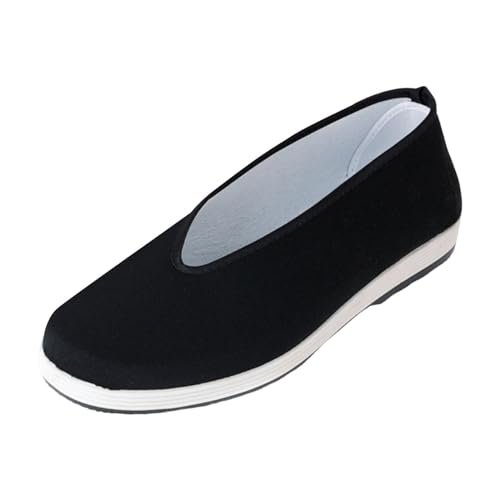 Amagogo -Schuhe, traditionelle chinesische Schuhe, Gummisohle, atmungsaktiv, rutschfest, bequeme alte -Schuhe, Kampfsportschuhe, 45