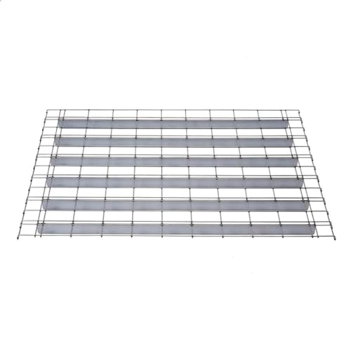 Steinbock 24x Drahtgitterboden für Palettenregale | 1.000 kg Tragkraft | BxT 890 x 1.100 mm | Maschenweite HxB 106 x 63,1 mm | 4 mm Drahtstärke | max. 50 mm Traversenbreite | verzinkt | Gitterboden