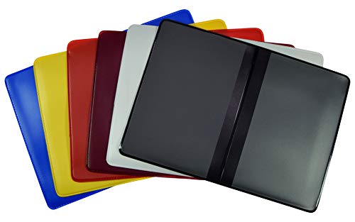 orgaexpert KFZ Schein Schutzhülle 2 Fächer Made in Germany Etui Mappe viele Farben Ausweisetui Kartenhülle Fahrzeugschein Hülle (Schwarz)