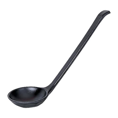 Rdxanc Robuster, tragbarer schwarzer Löffel für Nudelläden und den Heimgebrauch, ideal für häufigen Gebrauch, einfach zu verwenden