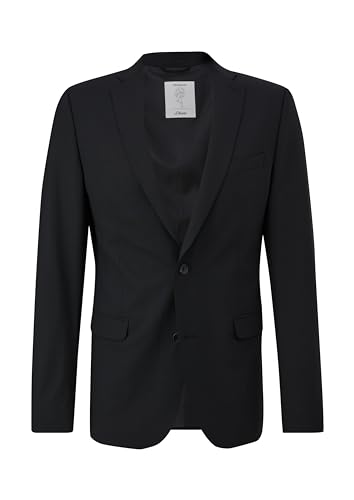 s.Oliver Herren 2149088 Business-Anzug Jacke, 9999 Schwarz, 40