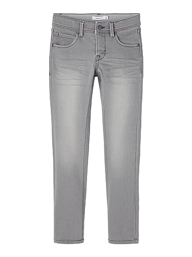 NAME IT Jungen Nkmsilas Dnmtax Pant Noos Jeans, Medium Grey Denim, 128 EU