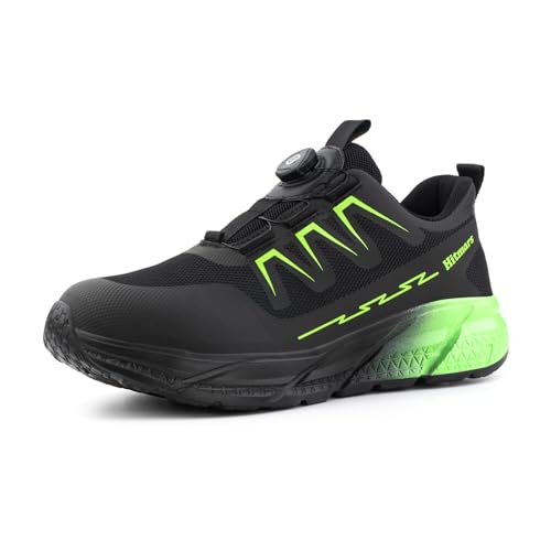Loiston Sicherheitsschuhe Herren Damen Arbeitsschuhe Leicht Stahlkappe S1 Schutzschuhe S3 Arbeitsschutzschuhe Stahlkappenschuhe Arbeits- & Berufsschuhe Grün 41