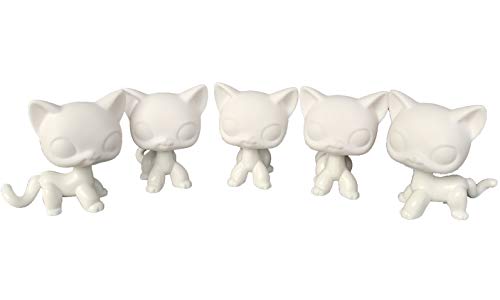 LPSCB 5 Stück/Lot weiße Basis für Tiergeschäft, kurze Haare, Katzen, individuelle DIY-Farbe, Design Ihres Haustieres (rot)