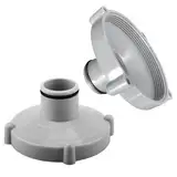 2pcs Poolsauger Adapter für Saugschlauch, Schnelle Reinigung des Pools， Adapter für Saugschlauch für Quick-up Pools (Grau）