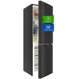 CHIQ Kühlschrank mit Gefrierfach 157L, Kühl-Gefrierkombination leise, Low-frost, 144 cm Hoch, 47 cm Breit, Kühlkapazität: 109L | Gefrierkapazität: 48L, for Eigentumswohnungen FBM157L42
