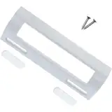 ALGOMAS® Universeller Kühlschrankgriff | inklusive 2 Schrauben und Zierleisten | verstellbar von 8 bis 16 cm | Weiß