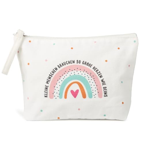 MEJOSER Erzieherin Geschenk Abschiedsgeschenk Erzieher Tasche Kosmetiktasche Lehrerin Lehrer Kulturtasche Federmäppchen Geschenke zum Abschied Dankeschön Geschenk für Tagesmutter Kindergarten Kita