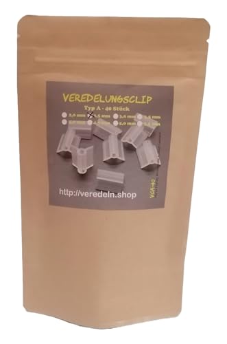 Veredelungsclip Gemüse Tomate Gurke Kürbis Veredelungsklammer Gemüseveredelung, Größe: 5,0 mm