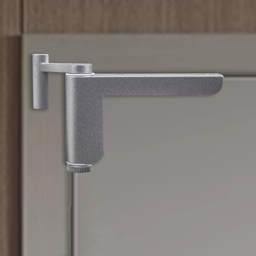 Türschließer Ohne Bohren, Automatischer Mini Türschliesser Zimmertür, Linke oder Rechte Innentür (Silber 1pack)